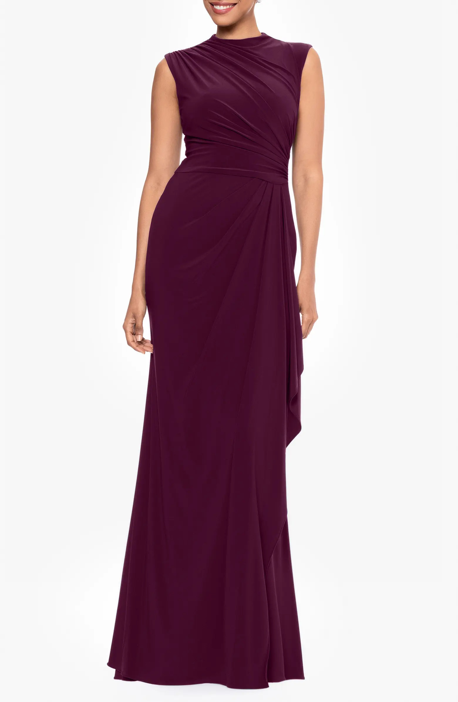 Ruched Sleeveless Gown | Nordstrom