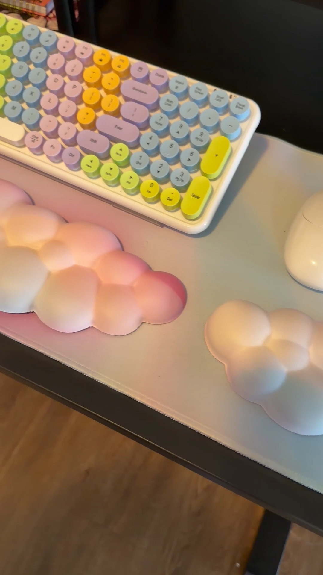 As a work from home girlie, I’m always looking for ways to upgrade my workspace, and this set from #Amazon has definitely done it for me. From the large waterproof mouse pad and coaster, to the comfy, cloud wrist supports, and especially this colorful keyboard, I’m Obsessed🥰🥰 #wfh #amazon #workfromhome #work #deskaccessories

#LTKHome #LTKGiftGuide #LTKFindsUnder50