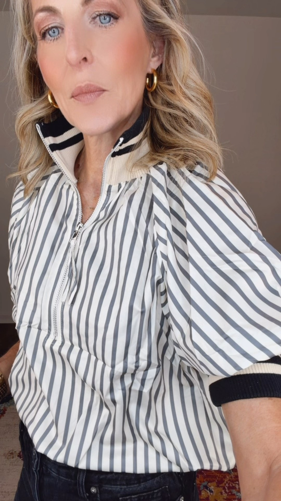 Comment “SHOES” and I’ll send you the links! We all know… you buy the shoes… the outfit will come. YES!! I grabbed these Walmart platform block heels last summer in cognac and I wore them DAILY (no regrets). So when I saw they brought them back in BLACK?! I sprinted to add them to my cart… And of course… the shoes demanded an outfit. Cue this Amazon trending puff sleeve striped top + Walmart black jeans under $30 = the easiest elevated summer look. This is your sign to buy the shoes first. The rest will figure itself out. 🖤 Everything linked!


#LTKmomlife #LTKgrwm #LTKootd