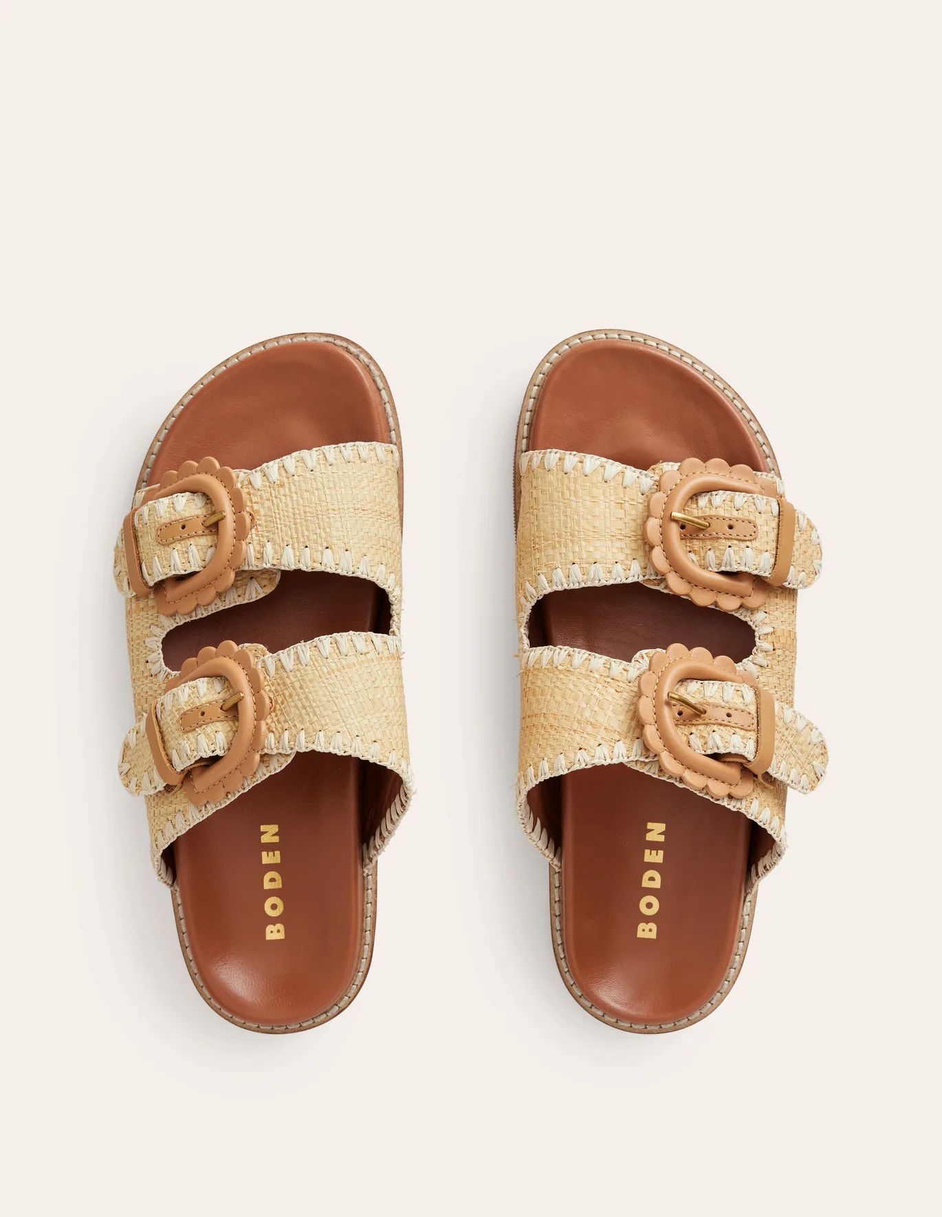 Double Buckle Sliders | Boden (UK & IE)