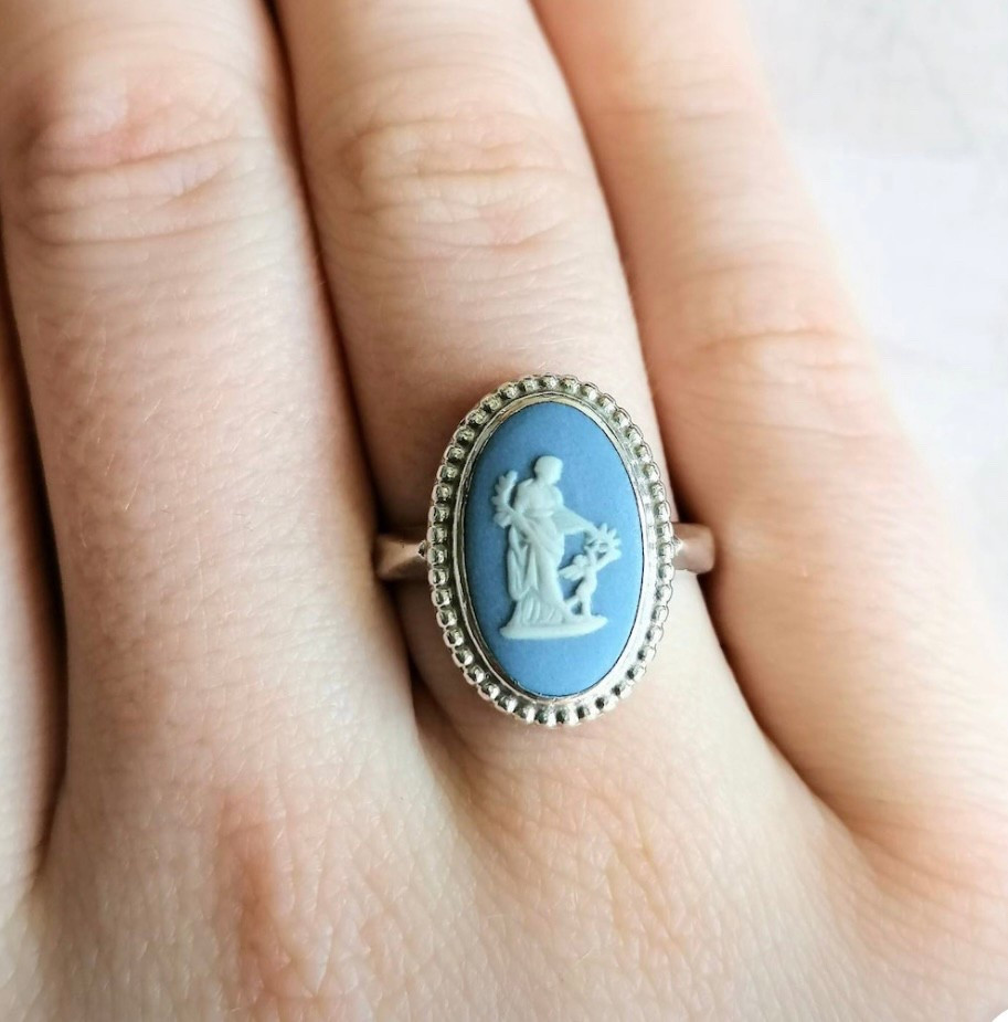 My latest obsession 

Blue and white Wedgewood cameo rings