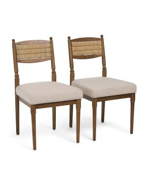 2Pk Cane Back Dining Chairs | TJ Maxx