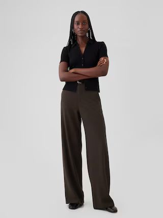 365 High Rise Brushed Twill Trousers | Gap (CA)