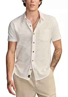 Lucky Brand Linen Short Sleeve Button Up Shirt | Belk