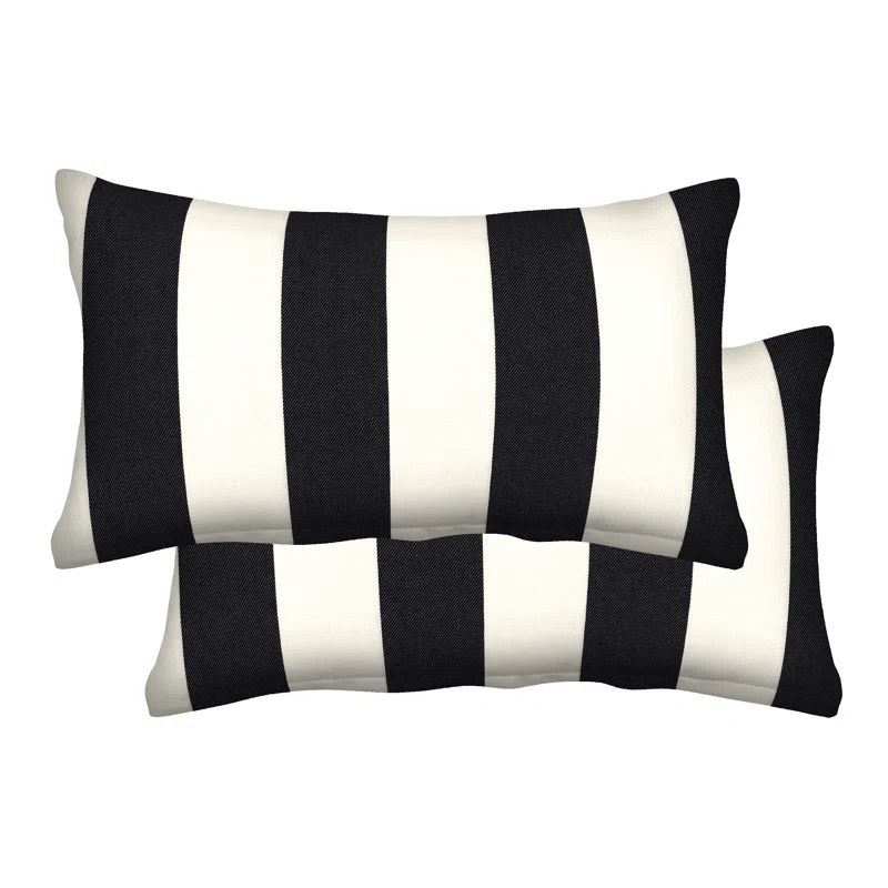 Striped Indoor/Outdoor Throw Pillow (Set of 2) | Wayfair North America
