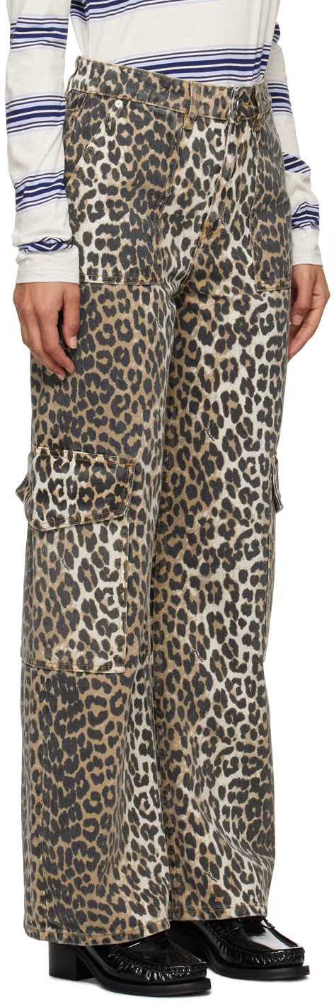 Black & Brown Printed Angi Jeans | SSENSE