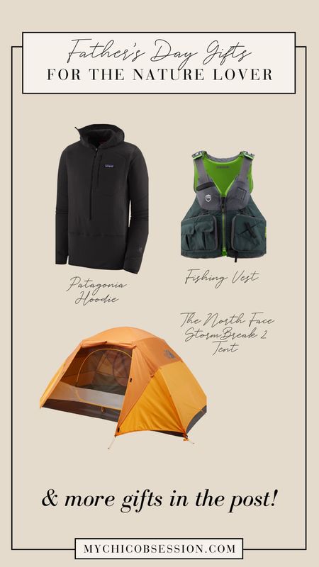 Gift guide for Father’s Day, this time for the adventurous dad who loves nature: a new fishing vest, a Patagonia hoodie, or a tent for his next camping adventure.

#LTKGiftGuide #LTKSeasonal #LTKMens