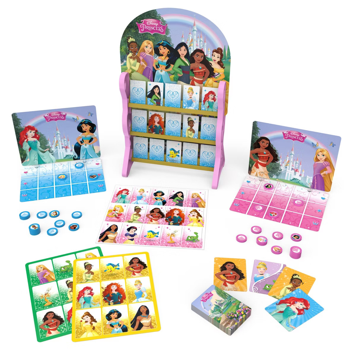 Spin Master Games Disney Princess, Games HQ Board Games for Kids Checkers Tic Tac Toe Bingo Go Fi... | Target