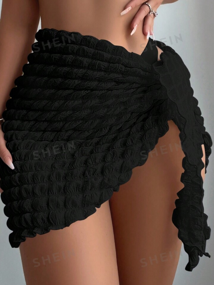 SHEIN Swim Vcay Women's Wrap Tie Front Cover Up Music Festival | SHEIN