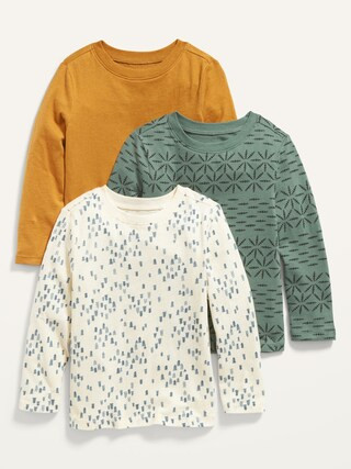 Unisex Long-Sleeve T-Shirt 3-Pack for Toddler | Old Navy (US)