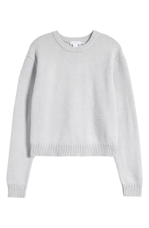 Good American Cozy Crewneck Sweater in Heather Grey at Nordstrom, Size Small | Nordstrom