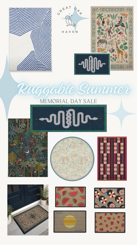 Summer washable rugs 20% off Memorial Day sale 

#LTKSeasonal #LTKSaleAlert #LTKHome