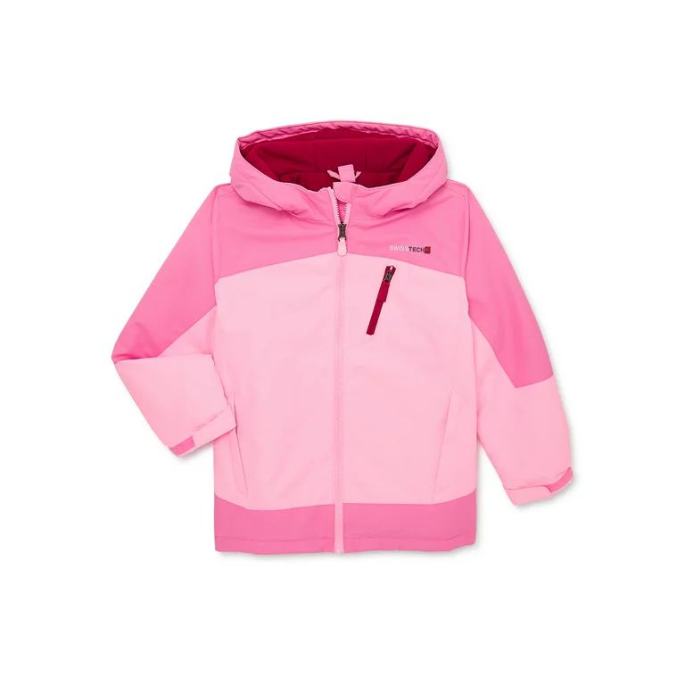 Swiss Tech Girls 3-in-1 Systems Winter Jacket with Hood, Sizes 4-18 & Plus - Walmart.com | Walmart (US)