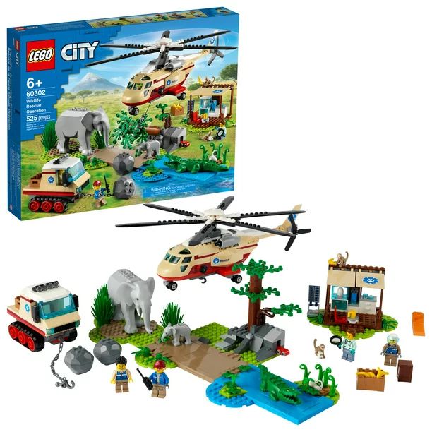 LEGO City Wildlife Rescue Operation 60302 Building Toy for Kids (525 Pieces) - Walmart.com | Walmart (US)