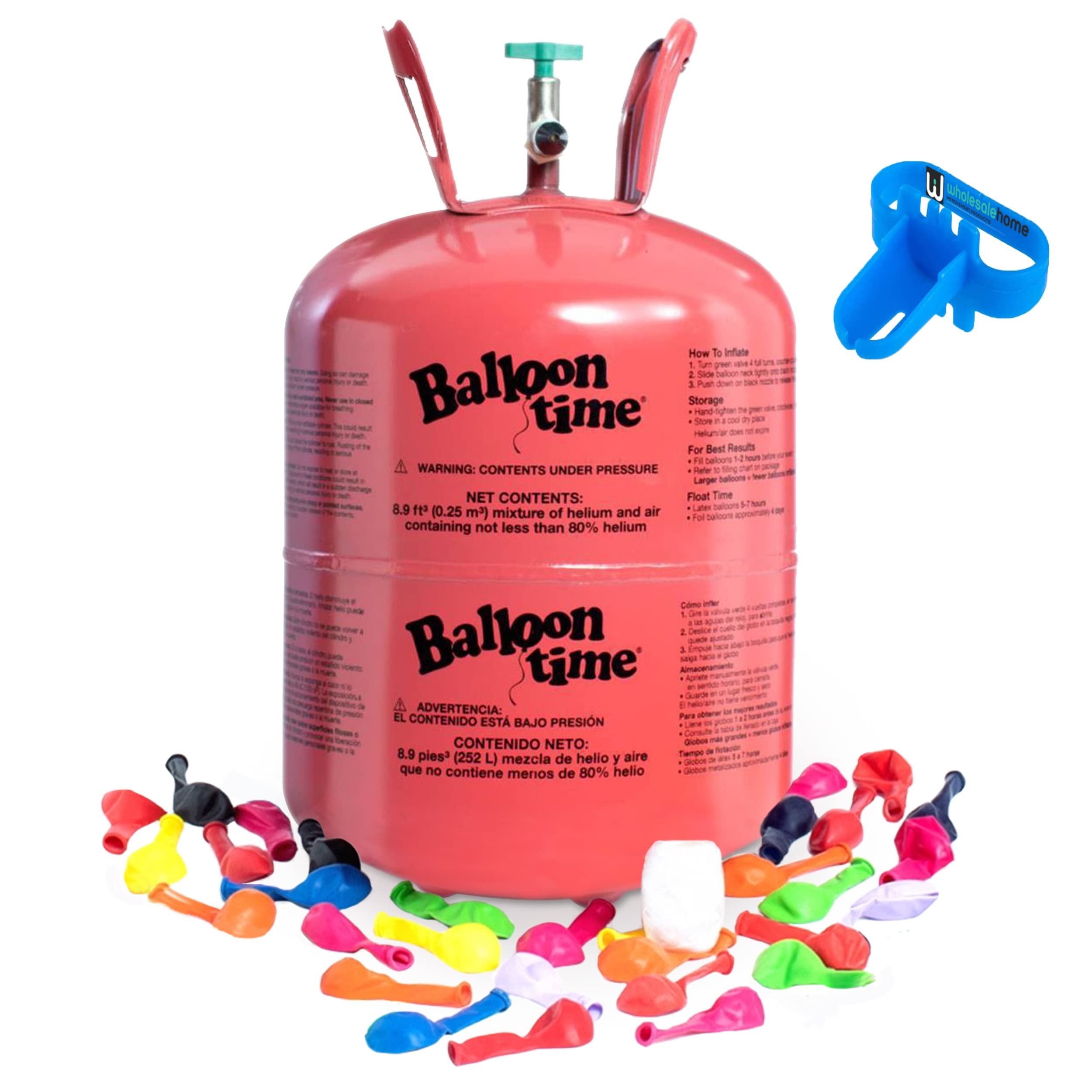 Helium Tank for Balloons At Home, 14.9 Cu Ft Helium Balloon Pump Kit with 50 Assorted Latex Ballo... | Amazon (US)