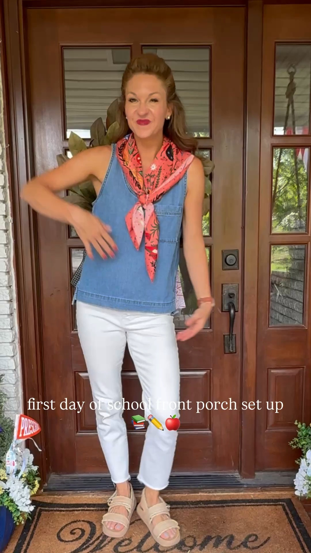 First day of school front porch!