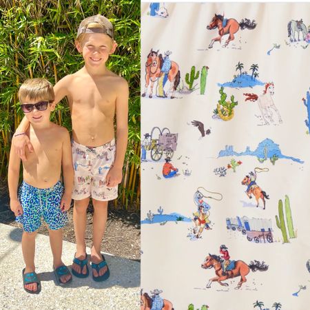 This new western print was a no brainer for me 🤠 This is the only other brand we wear & love…besides MOB Kids Gear of course 🤗. ALSO available in a “daddy & me” option. Matchy Matchy 

Boy mom. Kids swim suit. Boys swim trunks. Boys bathing suit. Spring has sprung. 

#LTKkids #LTKbaby #LTKfamily