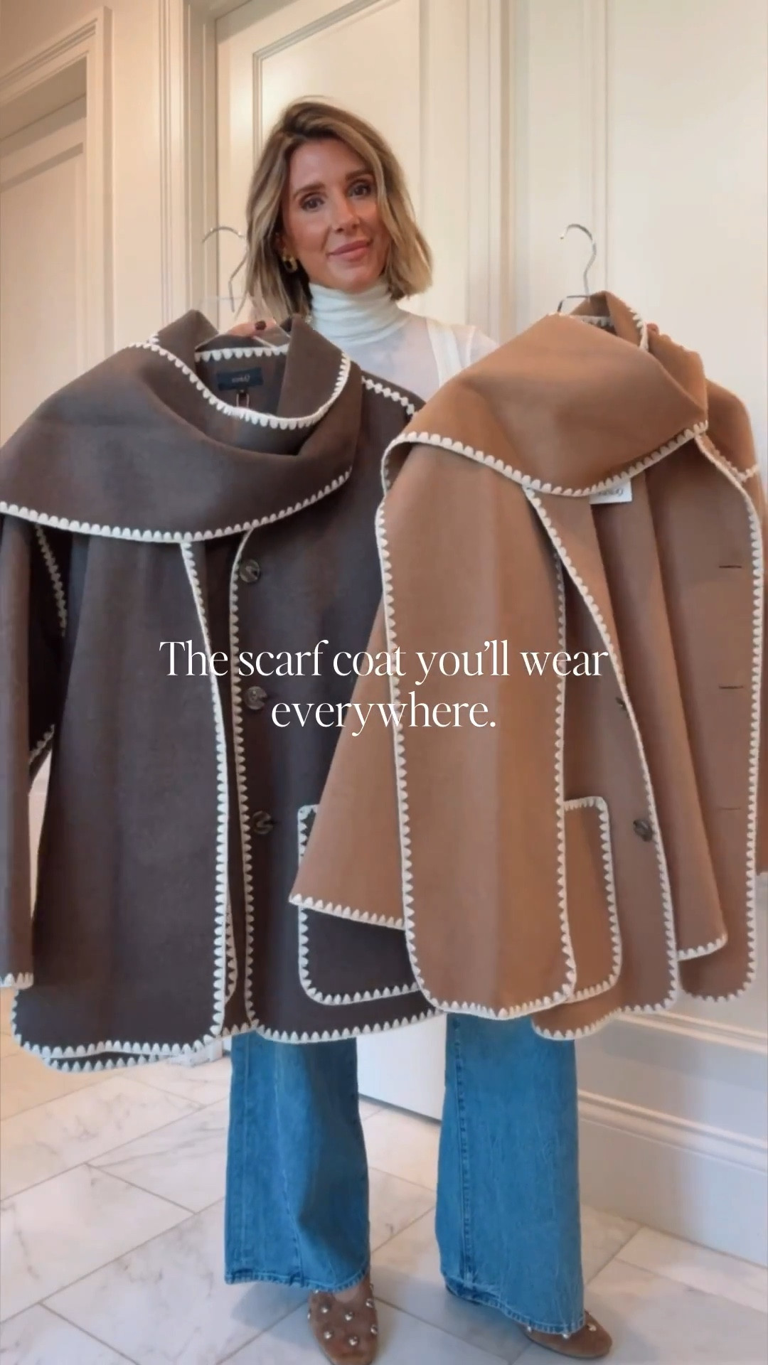 This scarf coat is a must. I’m wearing a size small. 

#LTKSeasonal #LTKootd
