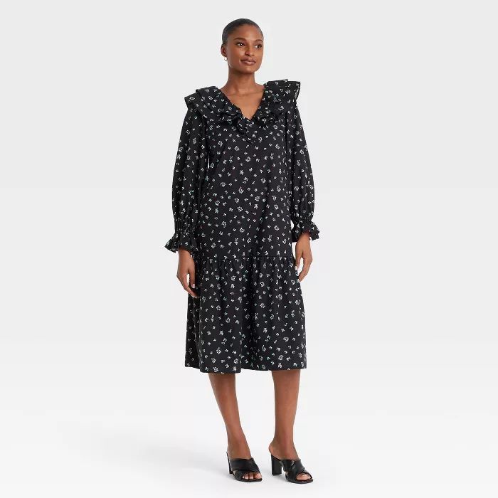 Women's Balloon Long Sleeve Dress - Who What Wear™ | Target