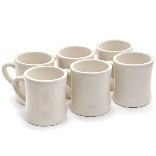 Marck Diner Coffee white Mugs - Set Of 6 | Amazon (US)