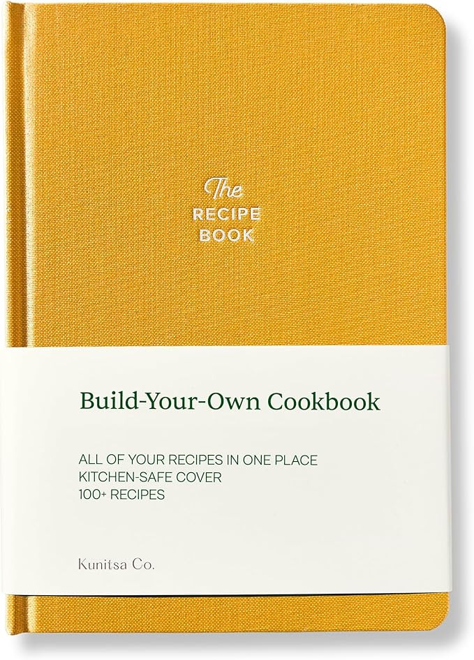 Kunitsa Co. Recipe Notebook - Keepsake Gift. Hardcover Blank Recipe Book to Write in Your Own Rec... | Amazon (US)