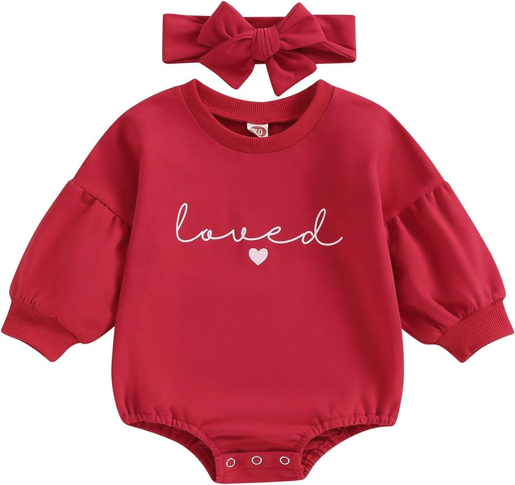 FIOMVA My First Easter Baby Girl Outfit Newborn Bunny Bubble Romper Toddler Rabbit Sweatshirt Inf... | Amazon (US)