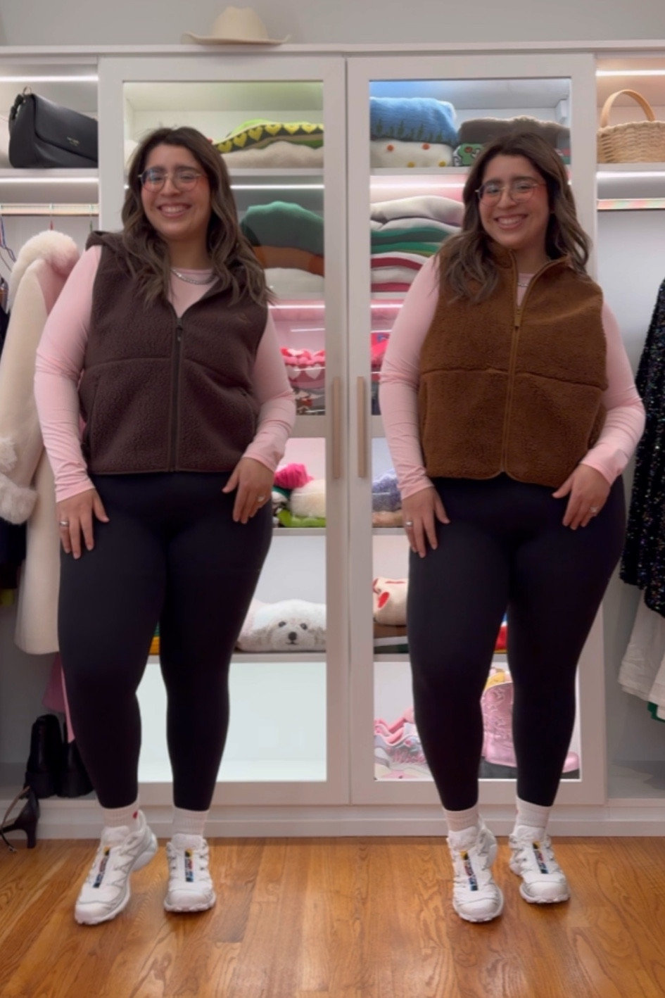 Left is the splurge! Right is only $42!
Wearing XL in the left & Large in the right 

#LTKmidsize #LTKfindsunder50 #LTKSeasonal