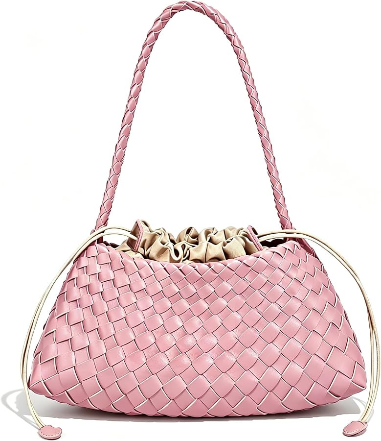 Beatfull Woven Shoulder Bags for Women Slouchy Hobo Tote Purse | Amazon (US)