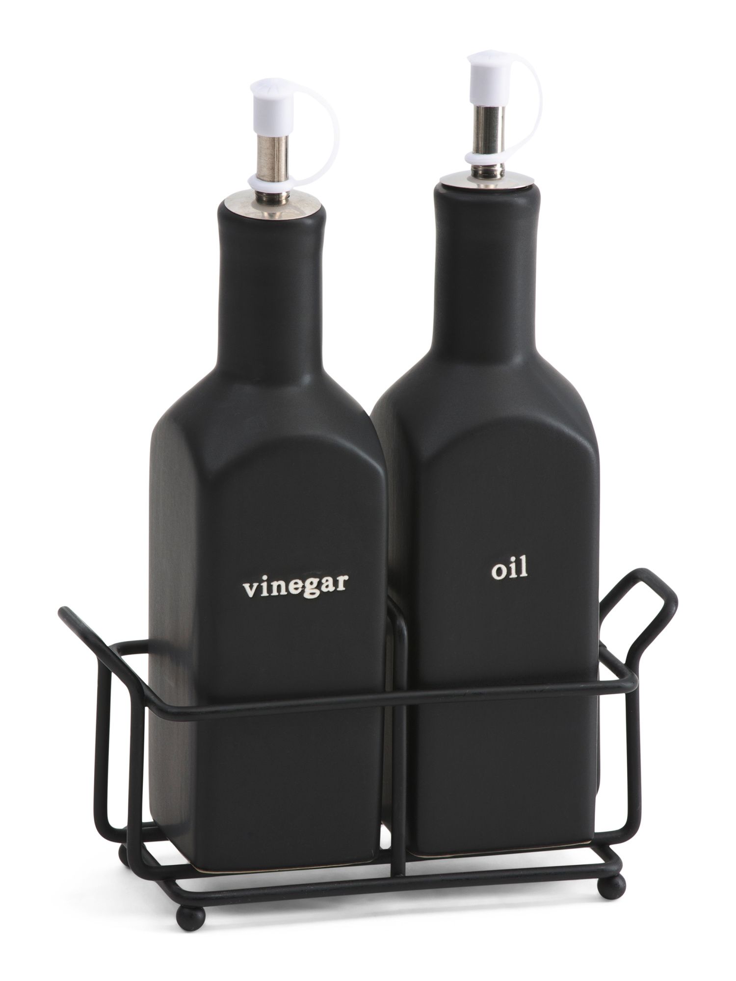Stoneware Oil &amp; Vinegar Server Set | TJ Maxx