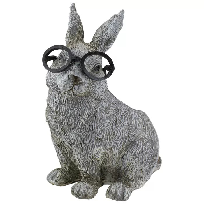 Roman 11.25" Bunny Rabbit Spring Outdoor Patio Garden Planter - Gray | Target