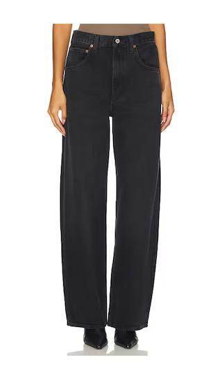 AGOLDE Low Curve Wide Leg in Black. - size 25 | Revolve Clothing (Global)