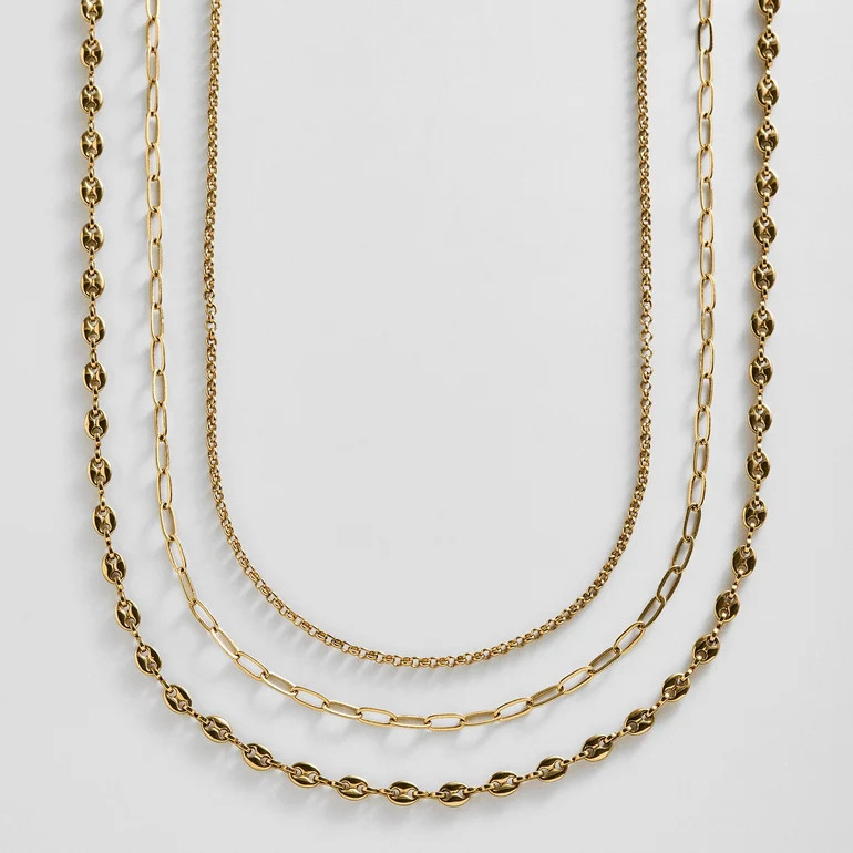Taylor Waterproof Necklace Set - Gold | BaubleBar