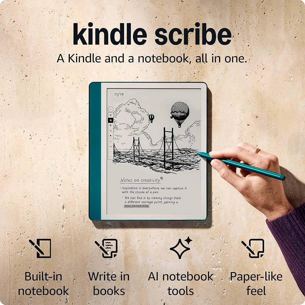 Amazon Kindle Scribe 64GB (newest model)- Redesigned display with uniform borders. Now write on b... | Amazon (US)