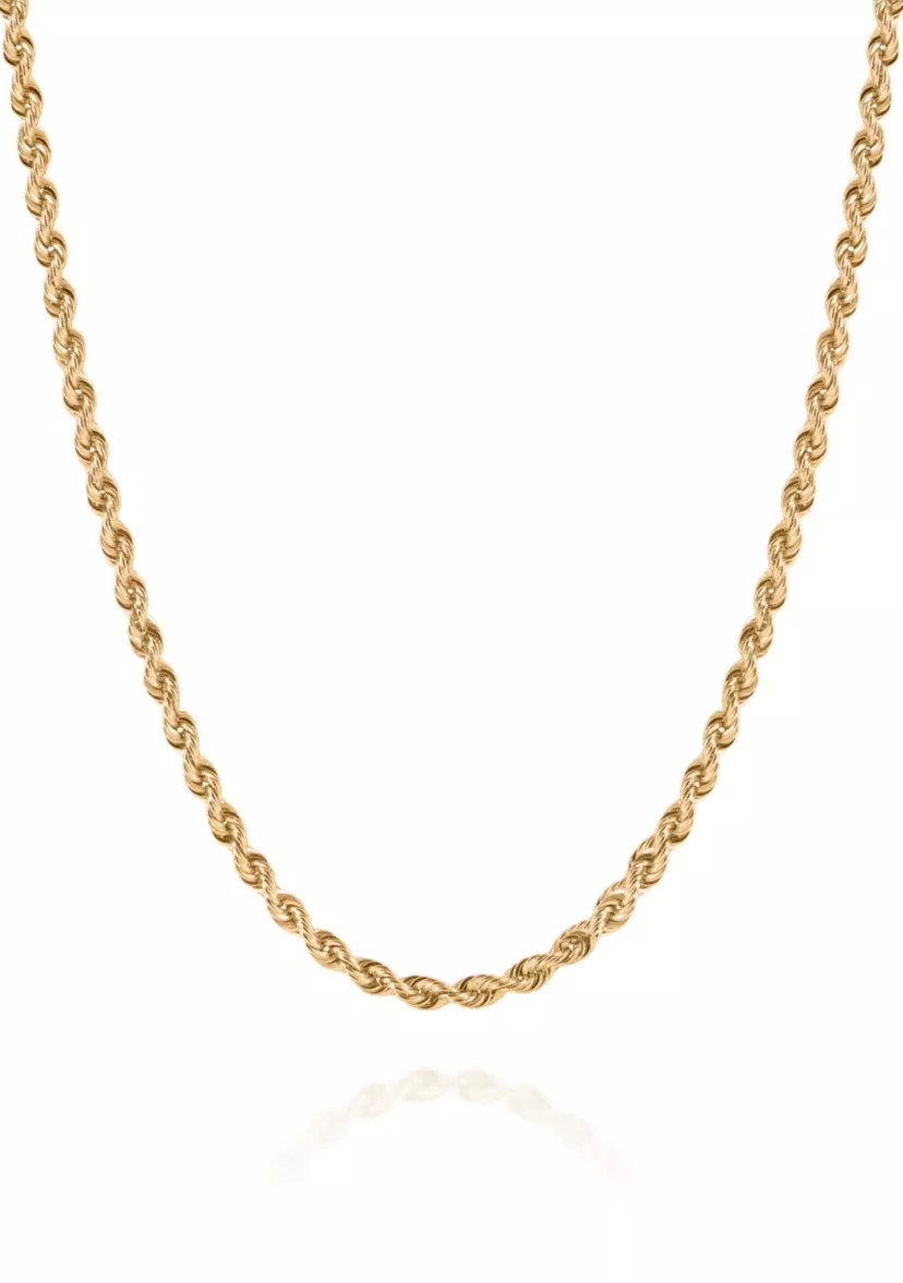 Chain Rope Necklace in 10K Yellow Gold | Belk