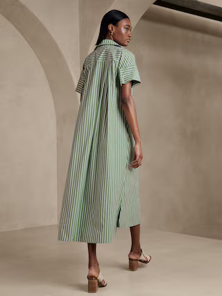 Rhyah Poplin Maxi Dress | Banana Republic (US)