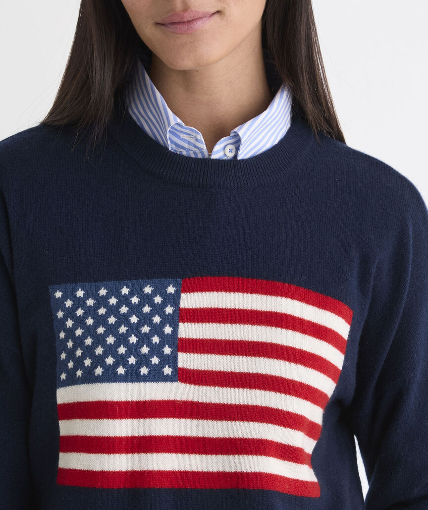 Seaspun Cashmere Americana Crewneck Sweater | vineyard vines