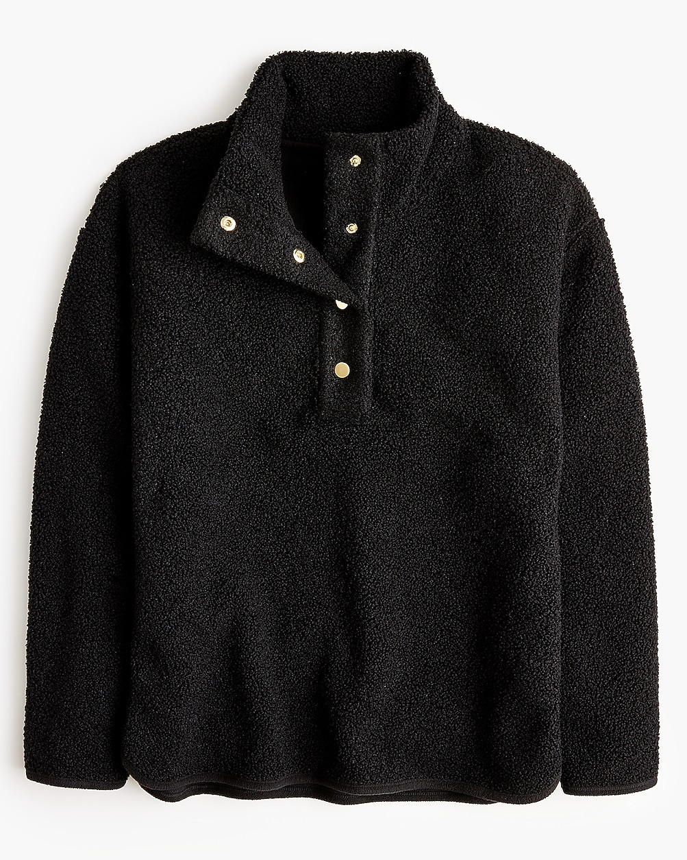 Sherpa snap pullover | J.Crew Factory