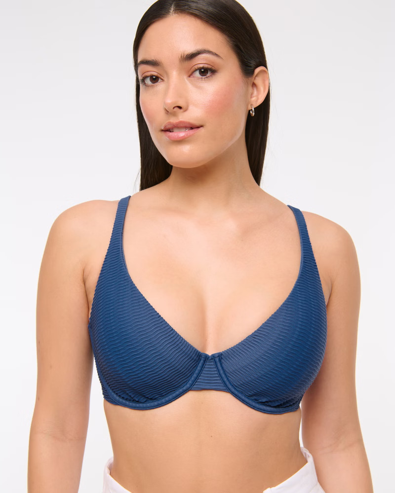 Curve Love High Apex Underwire Bikini Top | Abercrombie & Fitch (US)