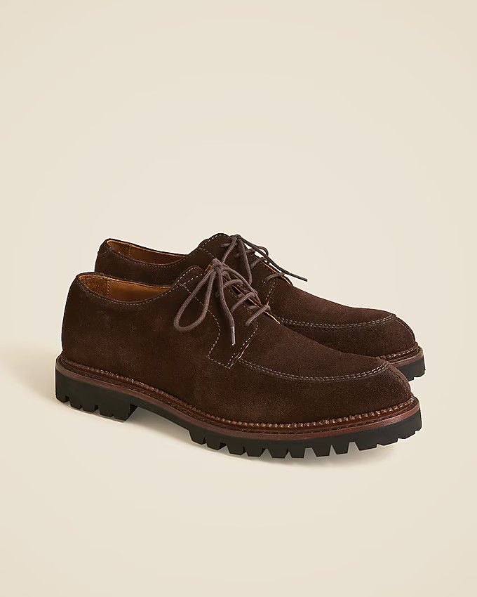 Ludlow lug-sole derbys in suede | J. Crew US