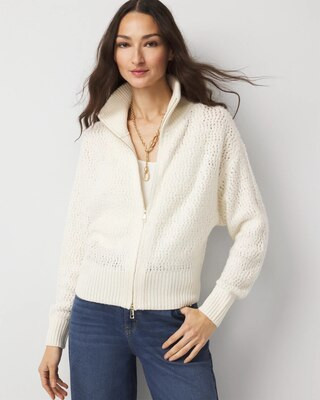 Wool-Blend Bouclé Cardigan | White House Black Market | White House Black Market