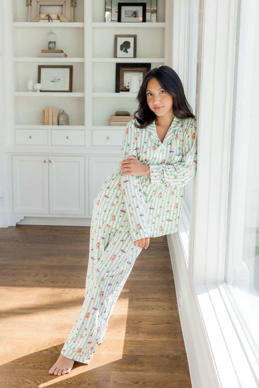 Long-Sleeved Women's Pajama Set in Honeydukes | Kyte Baby