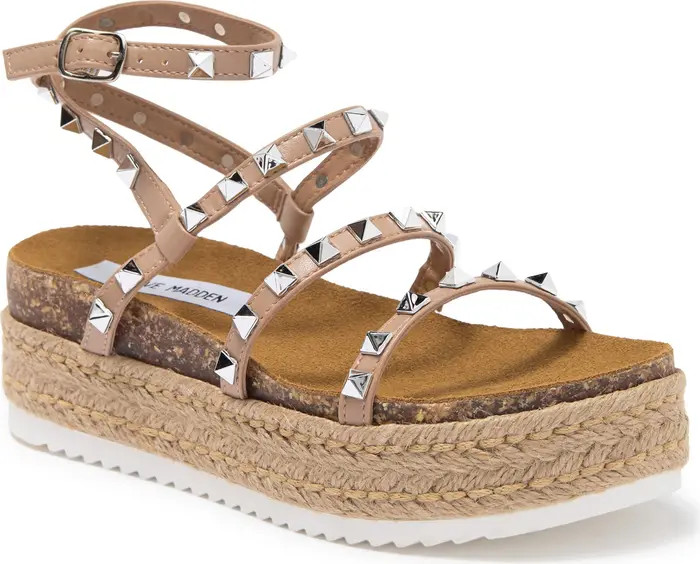 STEVE MADDEN CHASE AND CHLOÉ Kailee Platform Studded Espadrille Sandal | Nordstromrack | Nordstrom Rack