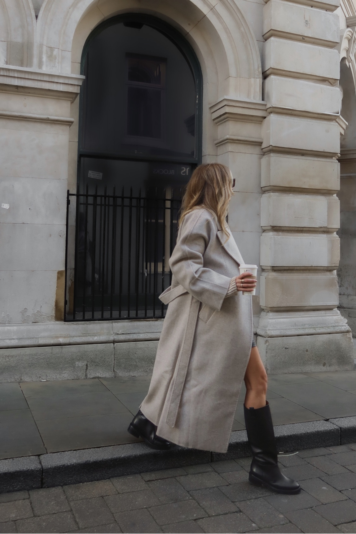 Wool coat, winter coat, belted coat, beige coat, smart coat, chunky boots, flat boots, knee high flat boots, warm coat 

#LTKSeasonal #LTKstyletip #LTKunder50