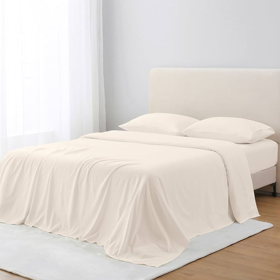GOKOTTA King Size Sheets with Envelope Pillowcases, Soft Luxury Silky 16" Deep Pocket Fitted Shee... | Amazon (US)