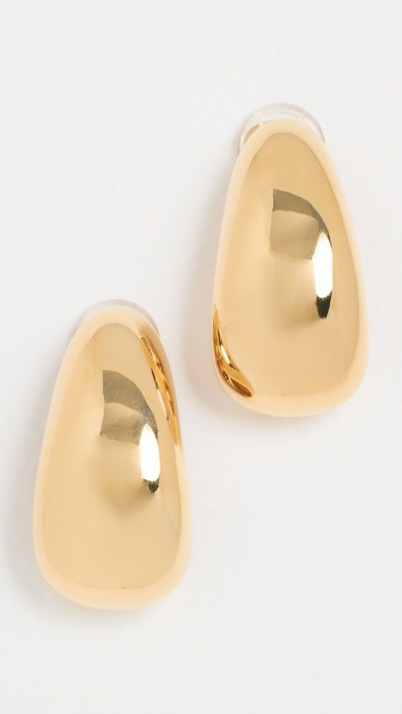 Kenneth Jay Lane Long Tapered Hoop Clip Earrings | Shopbop | Shopbop