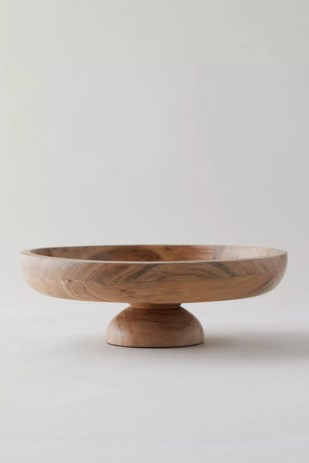 Acacia Wood Footed Serving Bowl | Anthropologie (US)