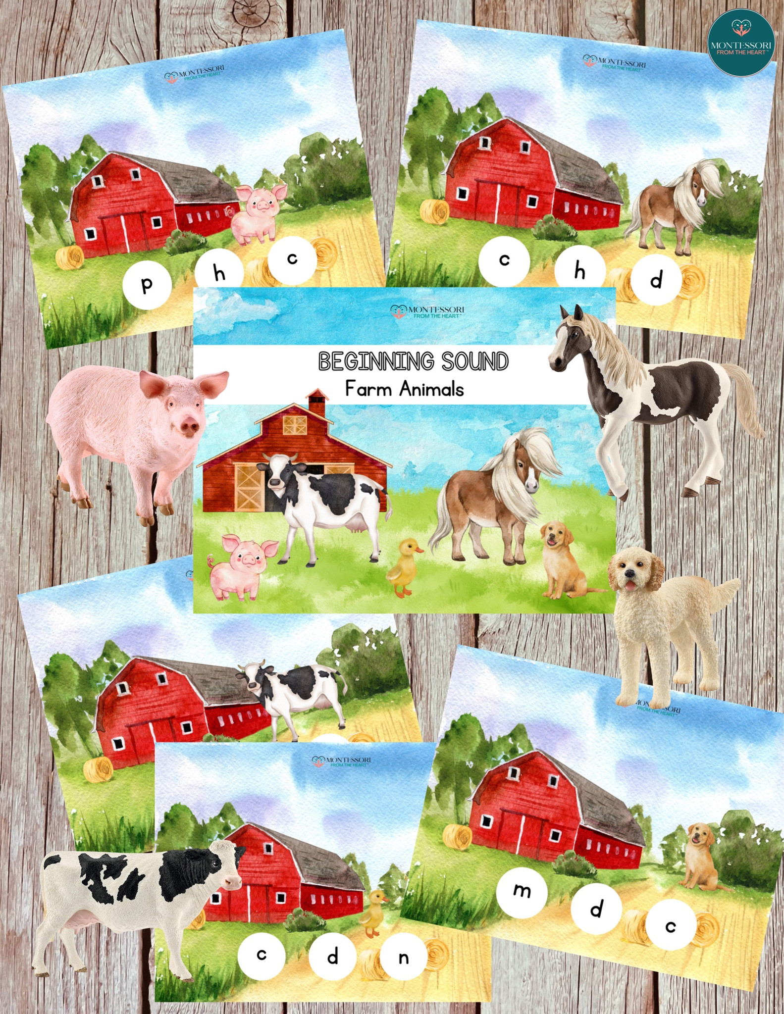 At The Farm 🐄 🐖Schleich Beginning Sound CVC Words 
Montessori 

#LTKSeasonal #LTKFamily #LTKKids
