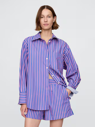 Organic Cotton Poplin Big Shirt | Gap (US)