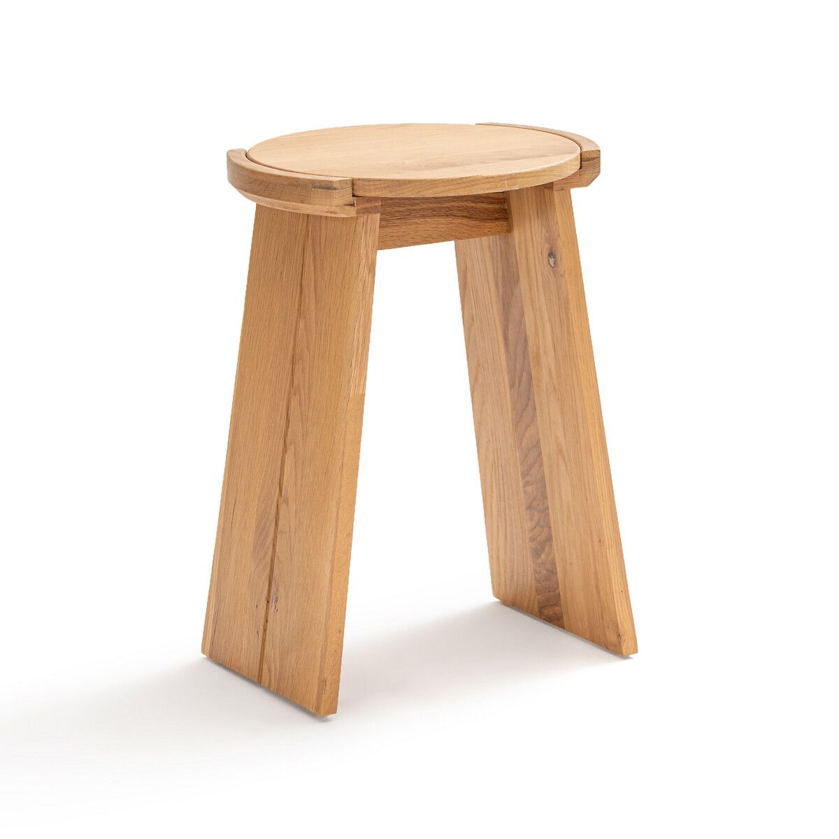 Tibet Solid Oak Stool / Side Table | La Redoute (UK)