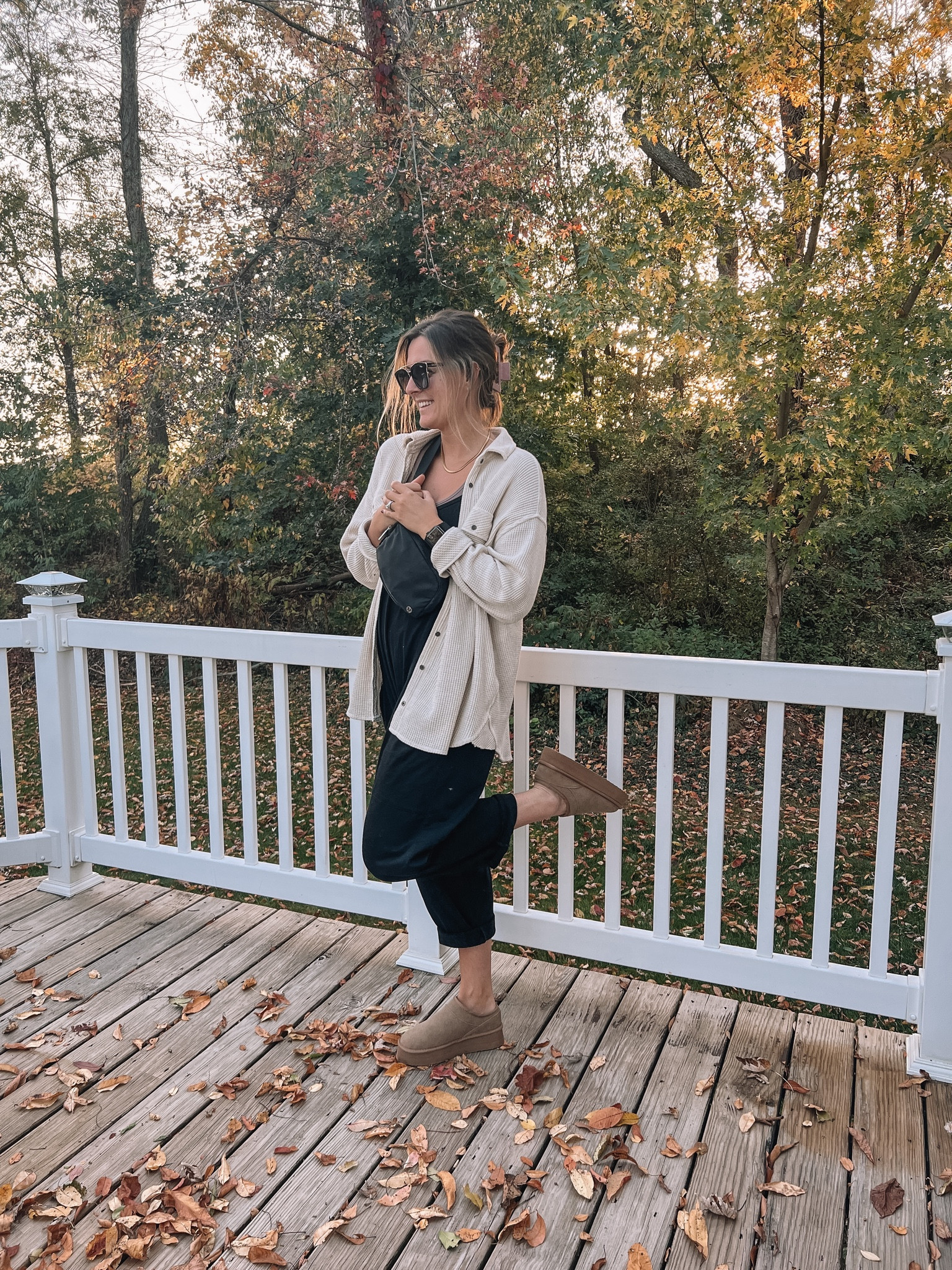 Comfy cozy for the win!

Jumpsuit: runs TTS 
Lumberjacket shirt (I'm wearing last years version, but oversized so I sized down 1) 
Slippers: runs TTS 

#LTKstyletip #LTKfindsunder50 #LTKsalealert